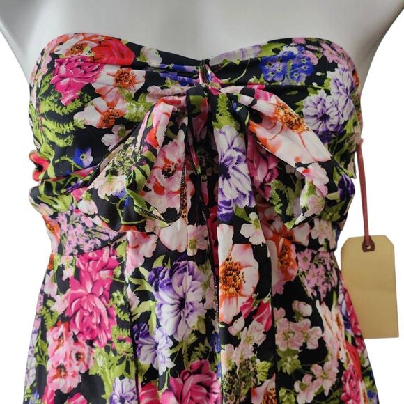 Band of Gypsies Pink and Black Halter Maxi Dress Resort Wear - Picture 3 of 11